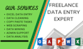 do fast data entry and admin support work