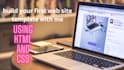 develope frontend web site using html and css