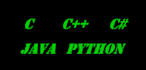 create program in c,cpp,java,python