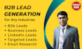 do b2b lead generation and data entry