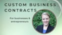 write any custom legal contract for your business