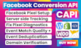 setup or fix shopify facebook pixel, conversion API via GTM