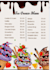 create attractive food menus
