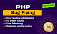 fix bugs and errors from php js jquery css html script