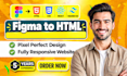 convert figma to html, figma to react, xd to html css bootstrap or tailwind css