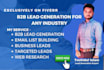 do targeted b2b lead generation linkedin  data entry
