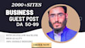 publish business guest post, tech guest post on high da sites with backlinks