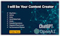 be your chatgpt ai content creator VA