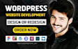 do wordpress website development, design or redesign wordpress, elementor expert