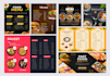 design modern restaurant, food menu design