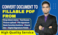 create custom fillable PDF forms