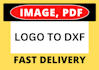convert logo to autocad dxf, dwg, vector