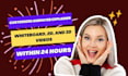 create custom animated whiteboard, 2d and 3d explainer videos