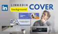 create a professional background cover for linkedin profile
