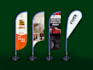 design feather flag, teardrop flag, in 4 hours