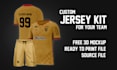 do 3d custom sportswear and jersey mockup design