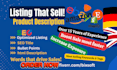 write engaging german product descriptions for online stores