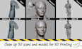 clean up your 3d scans or fix ai 3d models for 3d printing