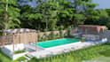 do front yard, pool, backyard landscape design