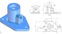 draw autocad 2d mechanical drawing