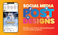 create instagram posts, facebook posts, social media graphics