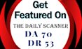 publish guest posts, articles on the daily scanner