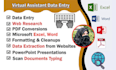 data entry excel, word, database editing