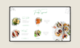 design unique, seasonal digital animated menu in canva