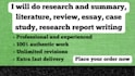 write plagiarism free summary, literature, essay, case study, research