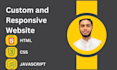 urgently design static or dynamic ,responsive website with html css bootstrap