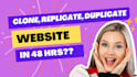 clone website or replicate design using elementor in 3 days