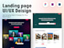 do landing page UI UX design in figma