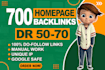 make high authority DR 50 to 70 dofollow contuxual  backlinks