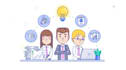 create 2d cartoon animated explainer video or sales video