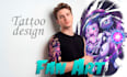 design your custom anime tattoo and fan art