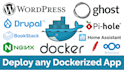 deploy any docker application with https, including nextcloud and wordpress
