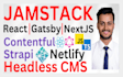 build jamstack react nextjs gatsby headless cms website pwa