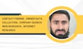 do contact finding , owner data collection , company search , web research
