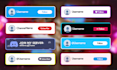 make clean social media lower third animations