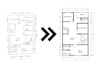 turn your sketch into 2d floor plan