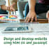design and develop website using html css and javascipt