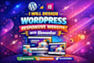 design wordpress responsive website with elementor