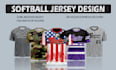 do softball jersey  design, team wear, merch by amazon