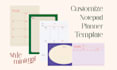 design printable, custom planner, notepad or journal template