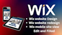 redesign wix website design wix website fix and edit wix website revamp