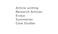 write articles essay summaries researched topics