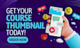 design amazing online course image, cover, thumbnail for udemy