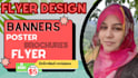 design amazing flyer  banner and poster