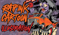 draw ratfink cartoon monster illustration