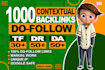 make high tf da and DR dofollow homepage backlinks